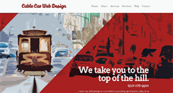 Desktop Screenshot of cablecarwebdesign.com